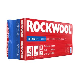 Rockwool 100mm Thermal Cavity Slab 100 x 455 x 1200mm - 6 Slabs per pack - 3.28m2 per pack