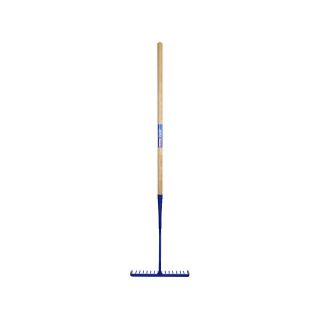 Faithfull Tarmac Rake - 16 Round Teeth - Wooden Handled