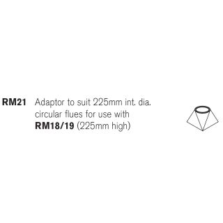 Redbank 250mm Square Concrete Flue Adaptor 225mm