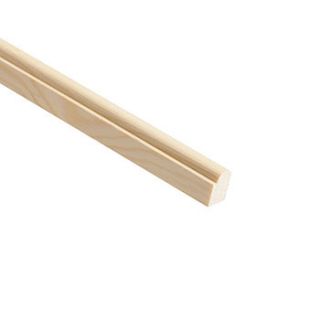 Cheshire Mouldings - Pine Staff Bead 15mm x 21mm x 2400mm