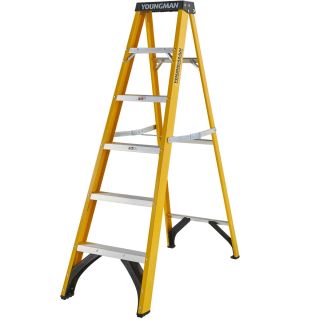 Youngman / Werner S400 Fibreglass Stepladder - 6 Tread